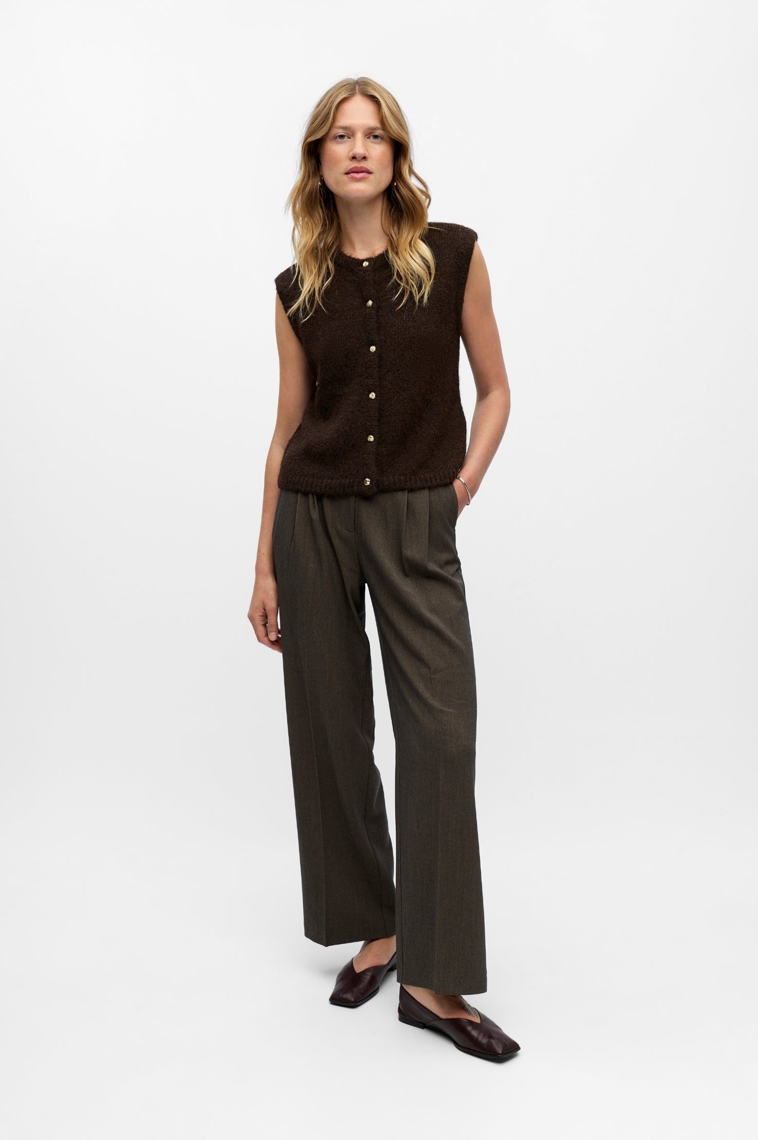 OBJSaggia Strik Vest Cardigan